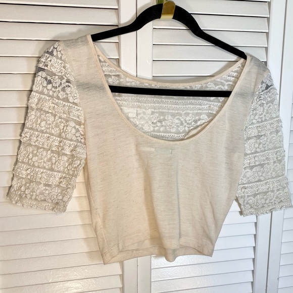 Urban Outfitter’s Kimchi Blue Lace Crop Top - Picture 8 of 11